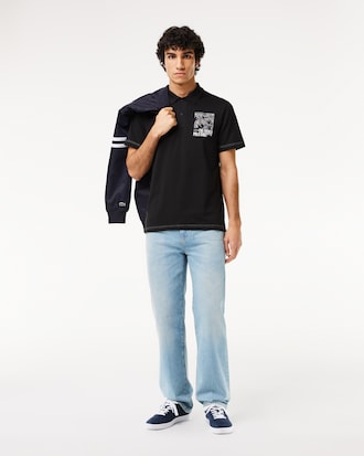 Men's Regular Fit Lacoste Movement Printed Polo