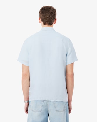 Men's Short Sleeve Linen Shirt  