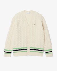 Men's Cable Knit Wool Cardigan