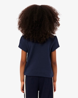 Girls' Scalloped Collar Piqu&eacute; Polo