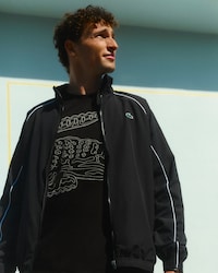 Sport Water-Repellent Trim Accent Track Jacket