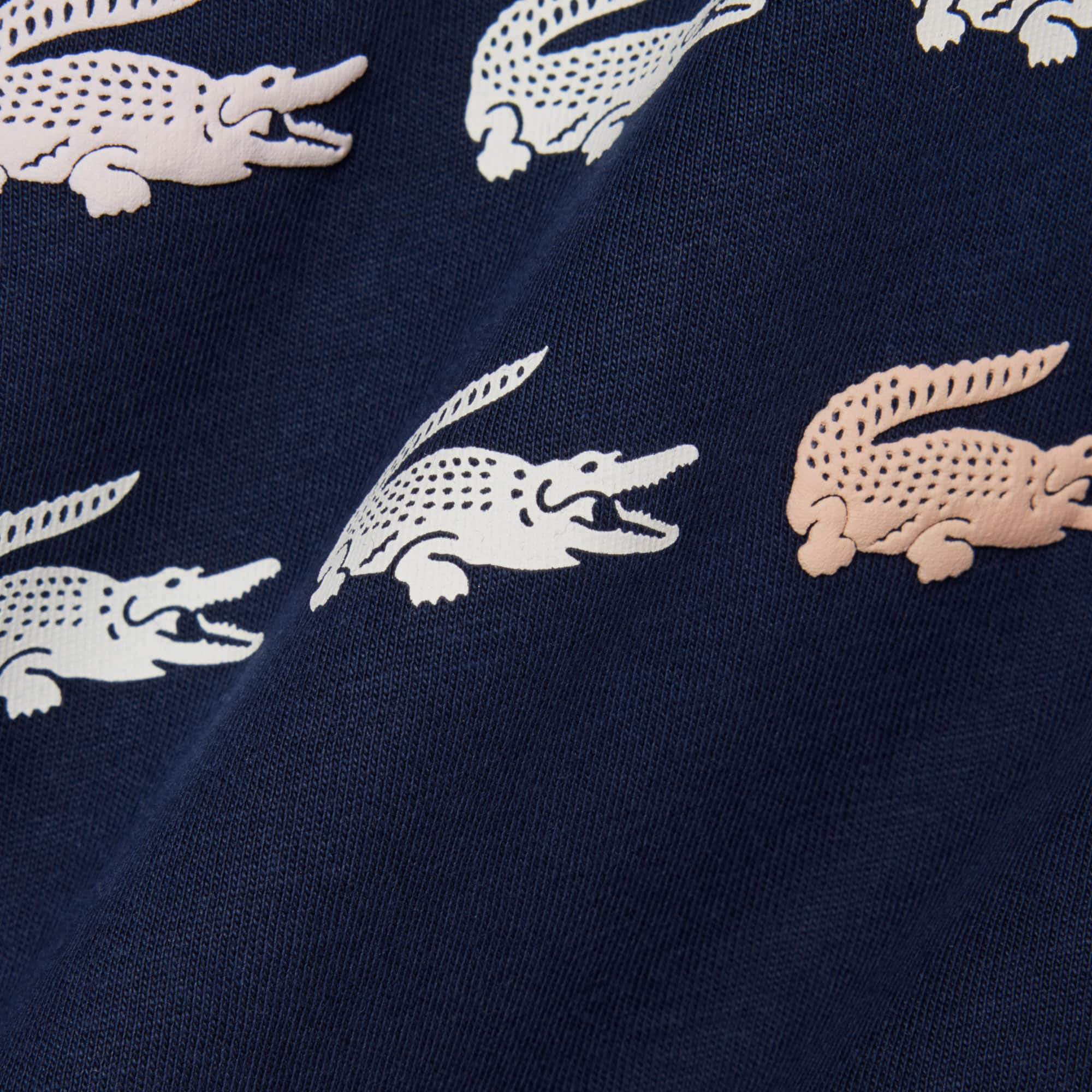 Crocodile Print Cotton T-Shirt - T-Shirts & Tops - New In 2026