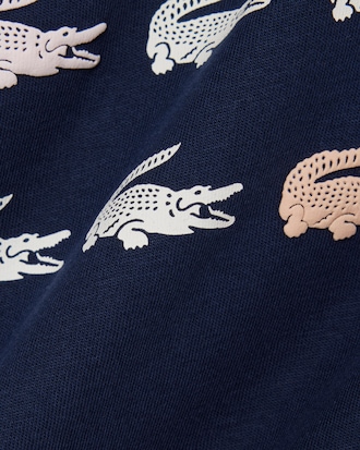 T-shirt coton imprim&eacute; crocodile