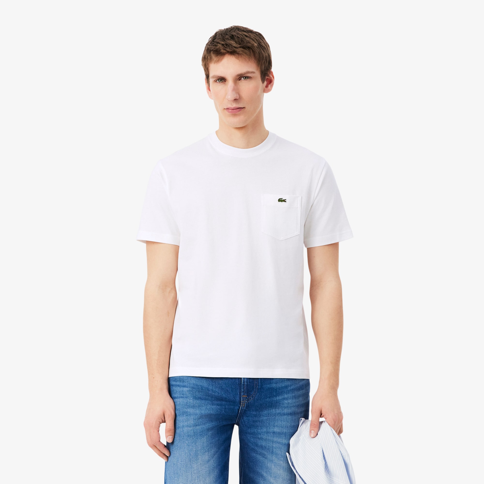 『グッド TEE 白 L』 Men's Cotton T-Shirt - T-shirts - New In 2026 | Lacoste