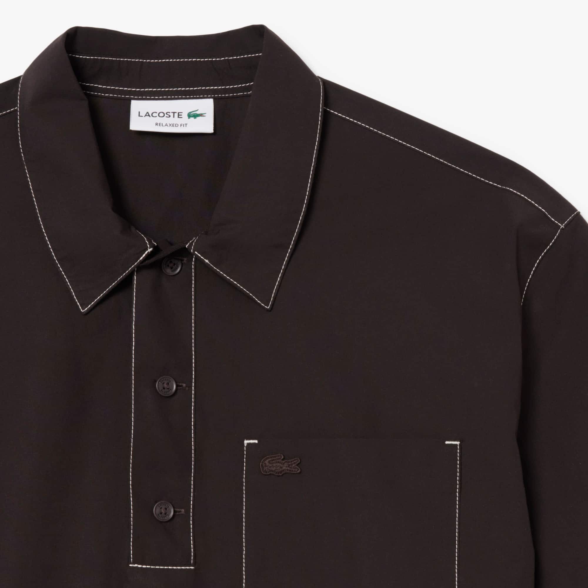 Relaxed Fit Short Sleeved Poplin Shirt - Button Down Shirts - New