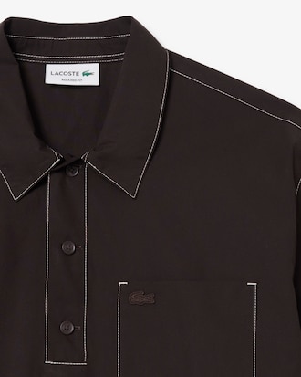 Relaxed Fit Short Sleeved Poplin Shirt