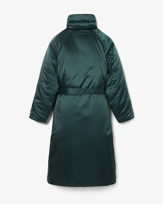 Runway Long Iridescent Puffed Jacket