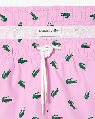 Men's Crocodile Print Swim Trunks