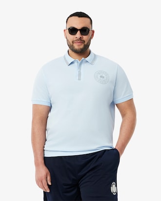 Men's Regular Fit L.12.12 Badge Print Polo