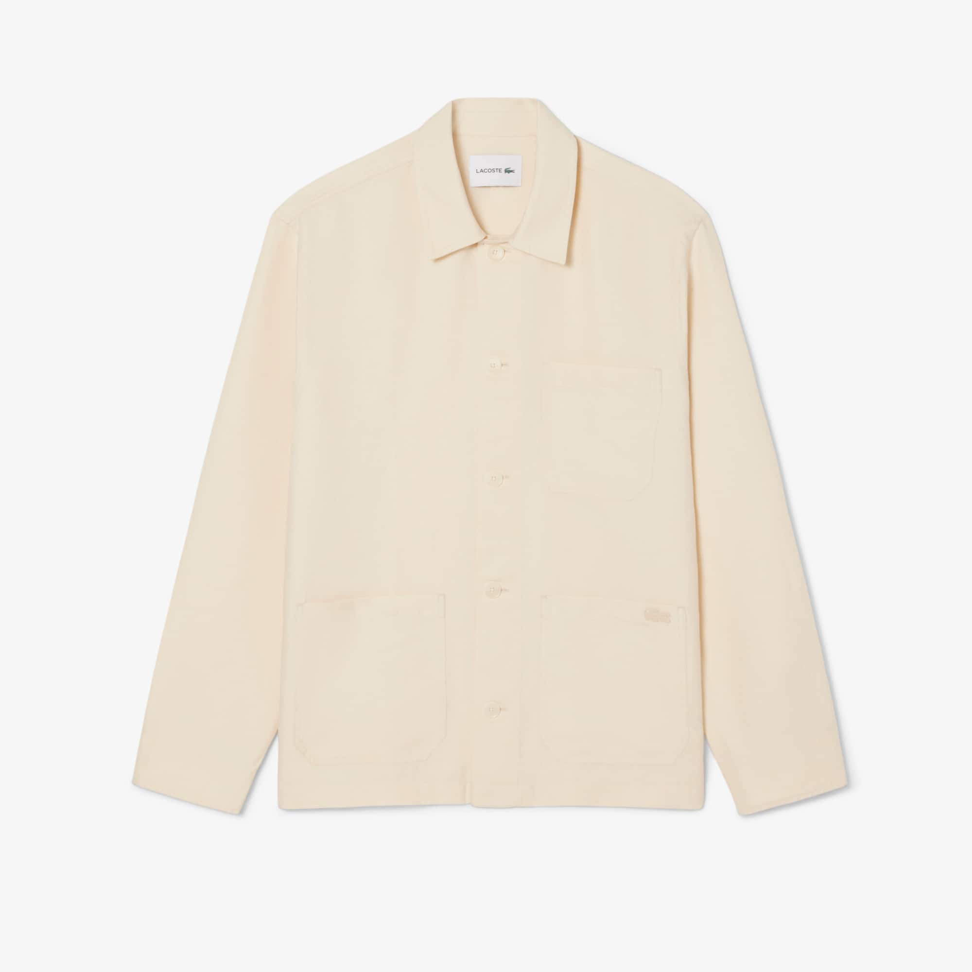 Linen Blend Overshirt - Button Down Shirts - New In 2026 | Lacoste