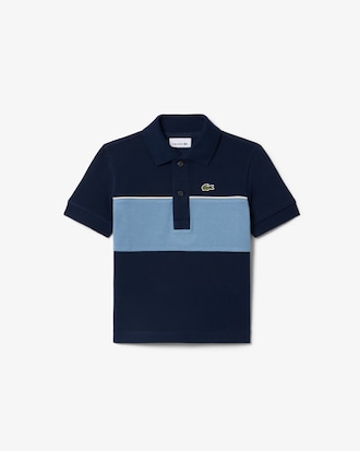 Contrast Band Petit Piqu&eacute; Polo Shirt