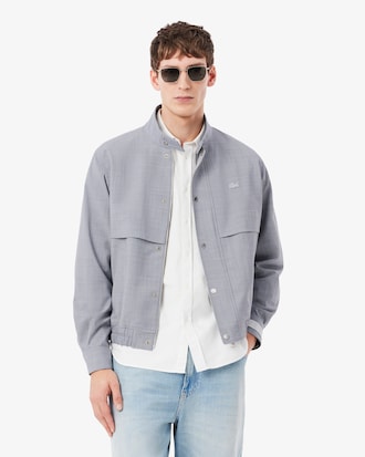 Wool Blend Harrington Jacket