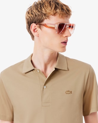 Men's Paris Classic Fit Open Neck Embroidered Polo