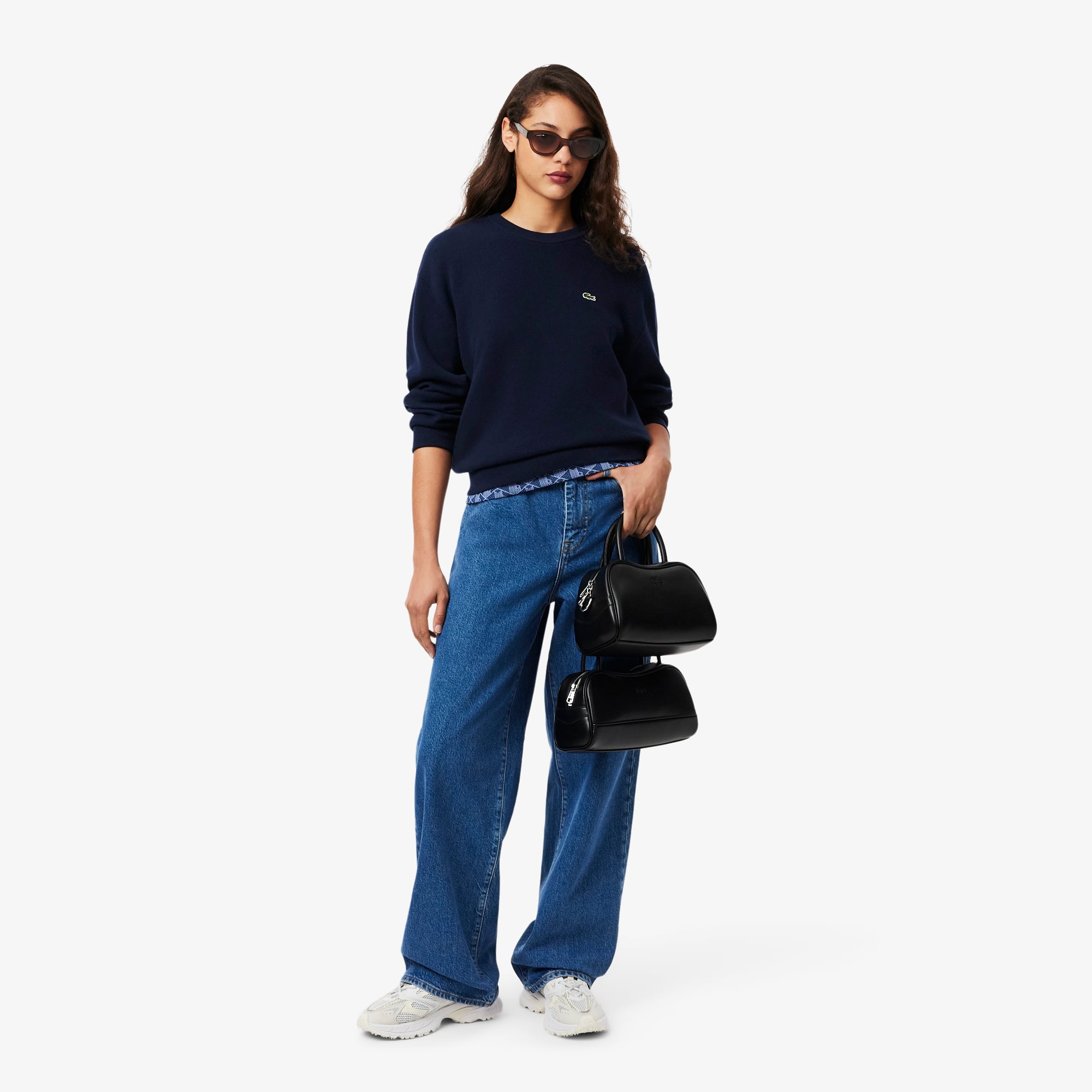 Women's Relaxed Fit Cotton Crew Neck Sweater - Sweaters