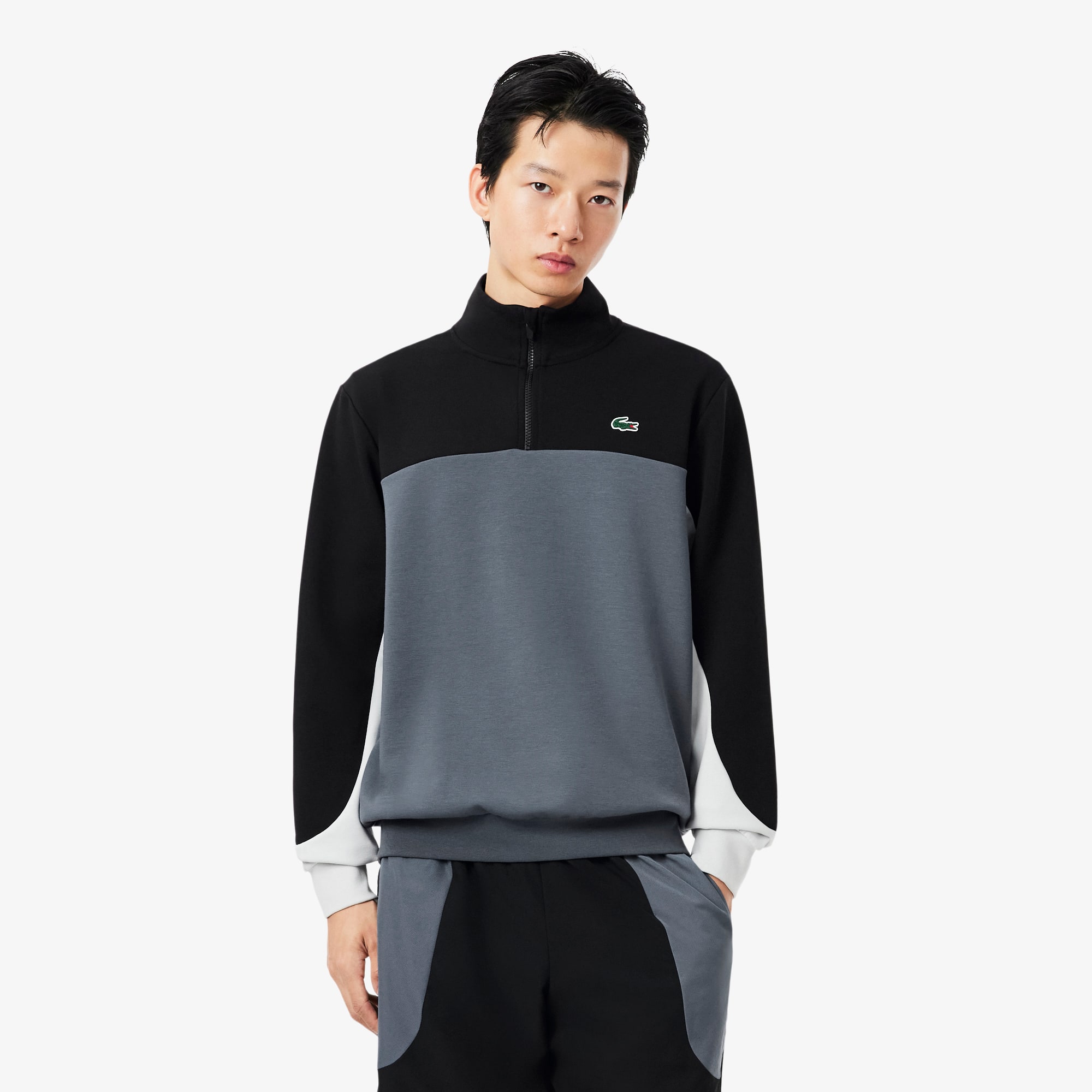 Sport Quarter Zip Color-Block Sweatshirt