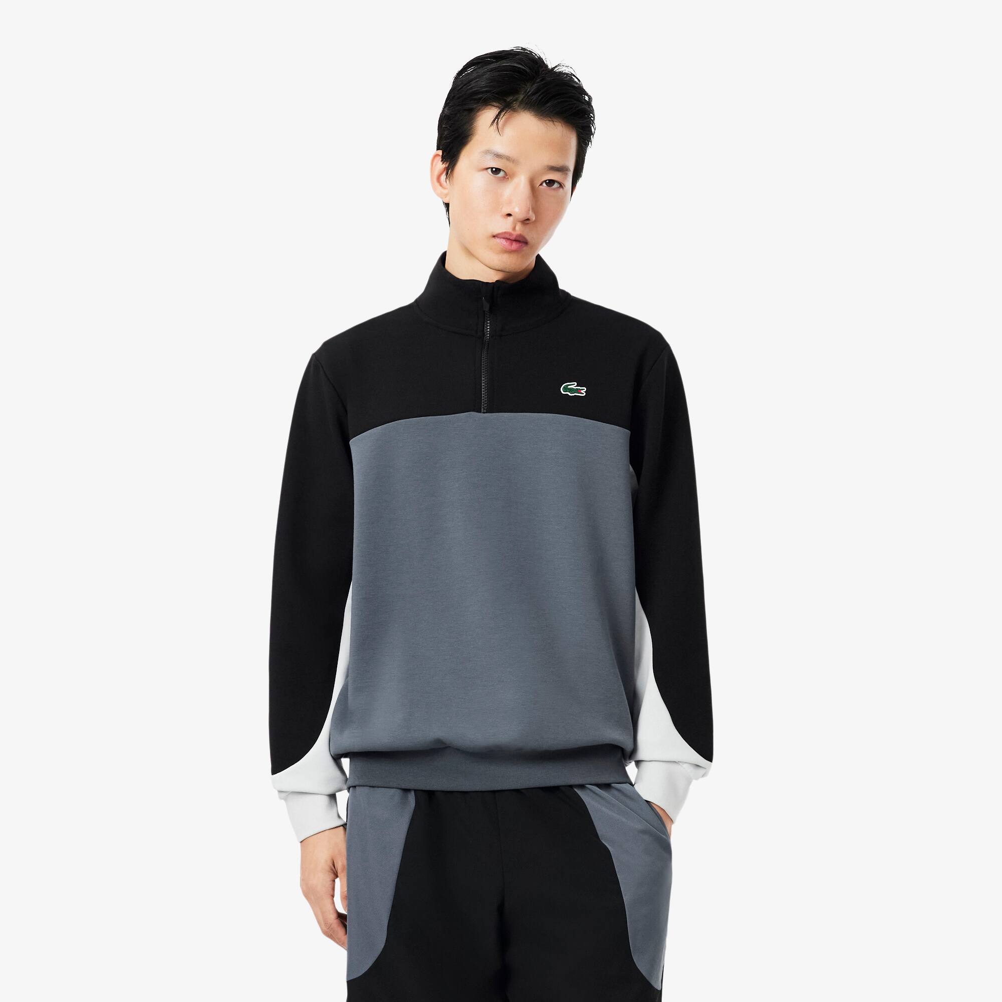 Sport Quarter Zip Color-Block Sweatshirt