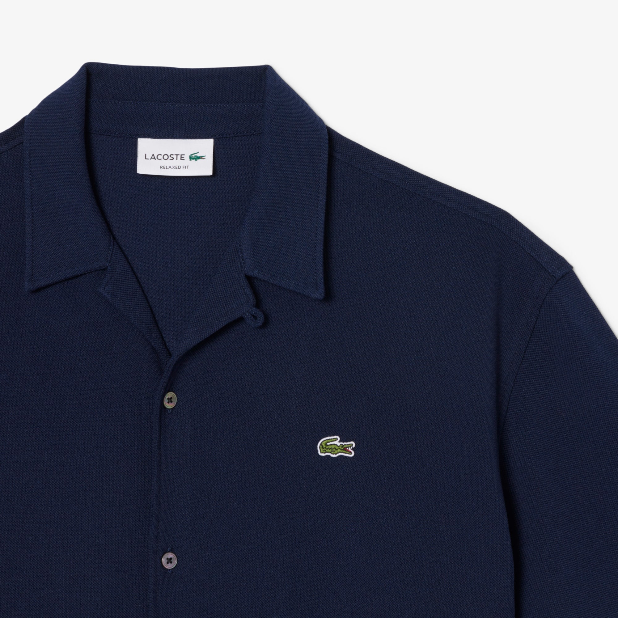 Relaxed Fit Short Sleeved Piqué Shirt - Button Down Shirts - New