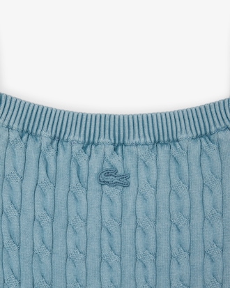Women's Wash Effect Cable Knit Dress