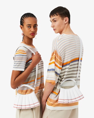 Runway Mini Lenglen Striped Leather Bag