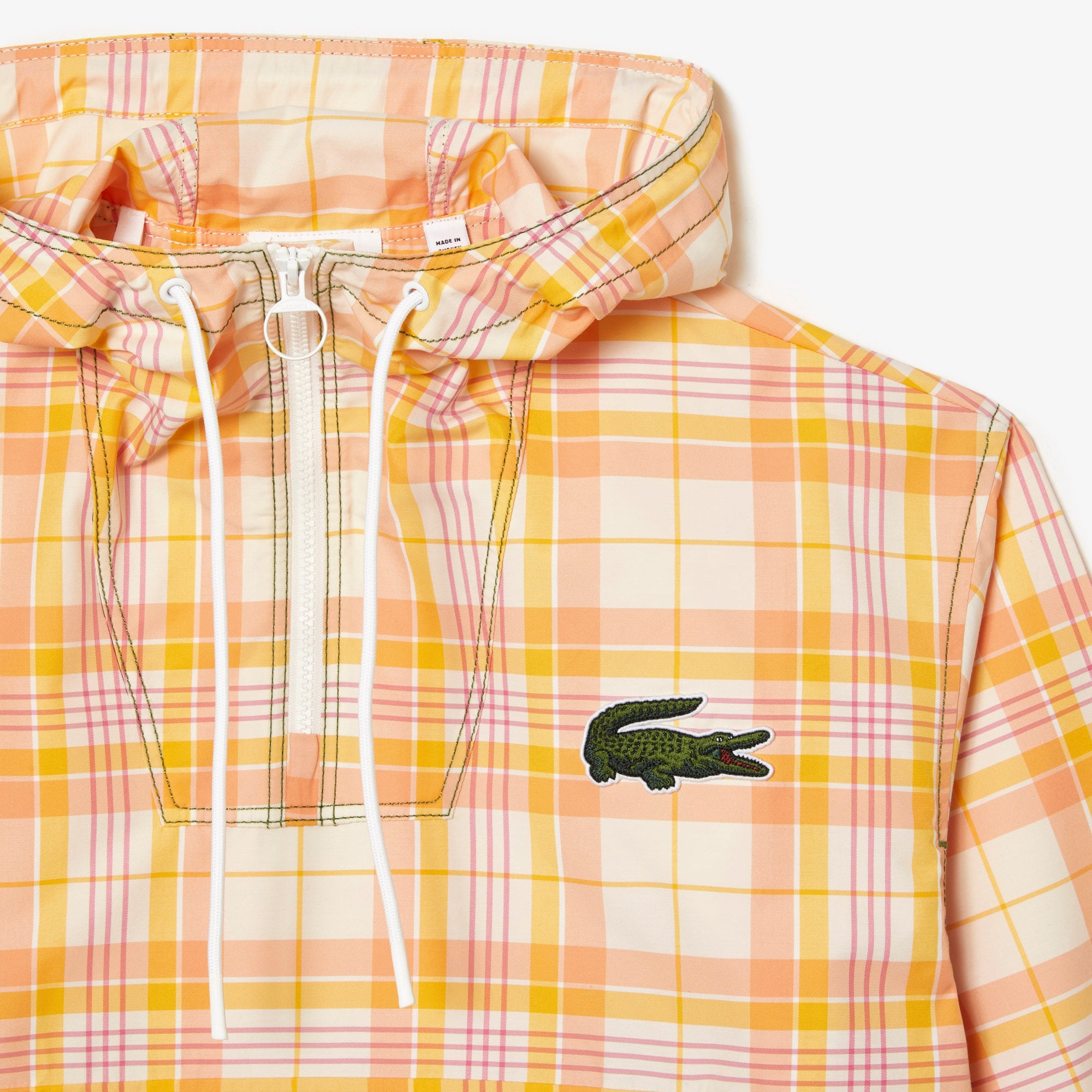 ♡新品・タグ付き♡ Lサイズ　Lacoste オレンジ系チェック プルオーバー Women's Checked Pull-Over Jacket - Women's Selection - New In 2026