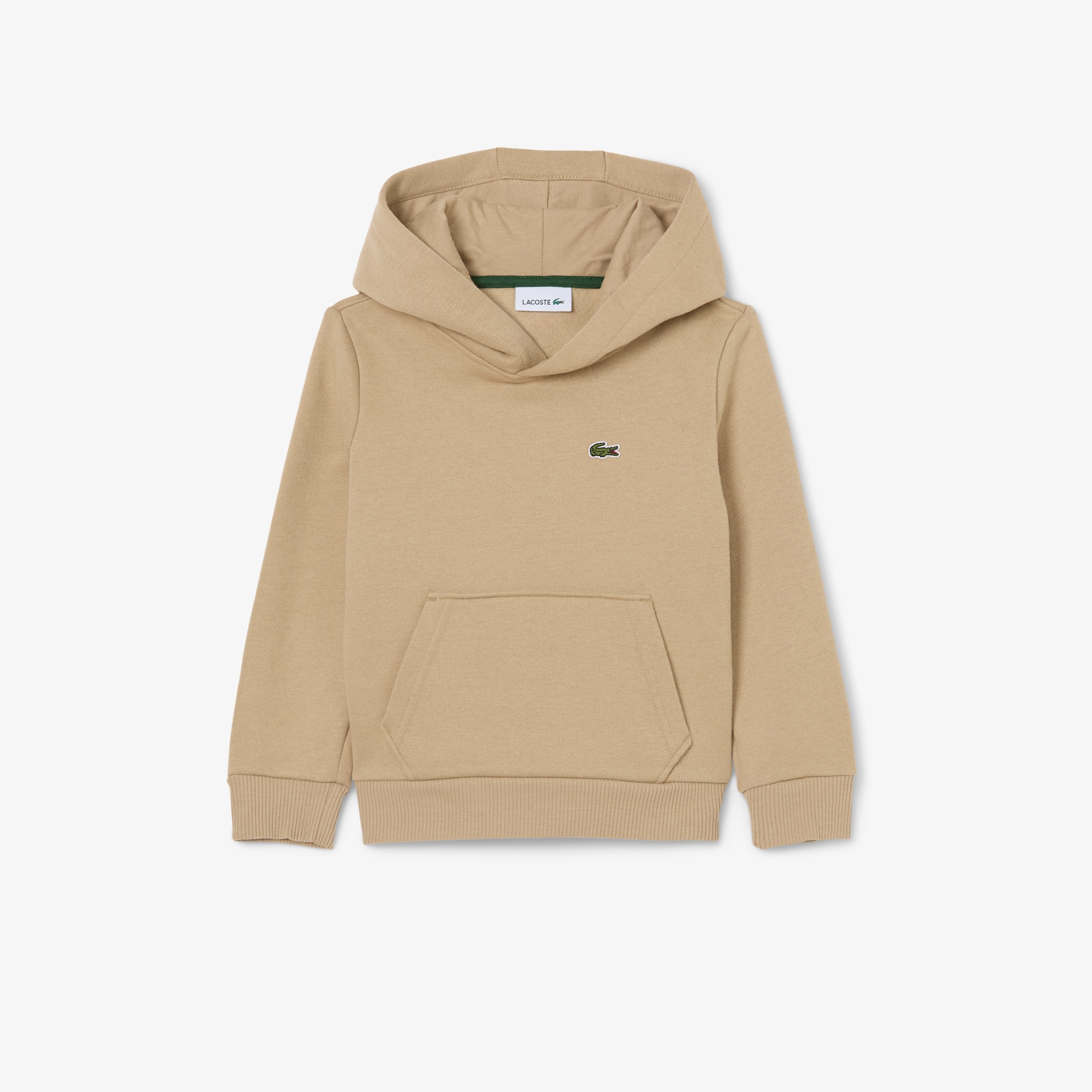 Lacoste Kids' Kangaroo Pocket Fleece Hoodie - 5 Years In Nude