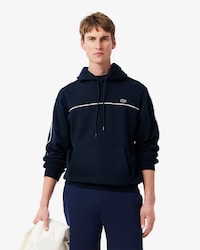 Sudadera para hombre con corte cl&aacute;sico y rayas con logo