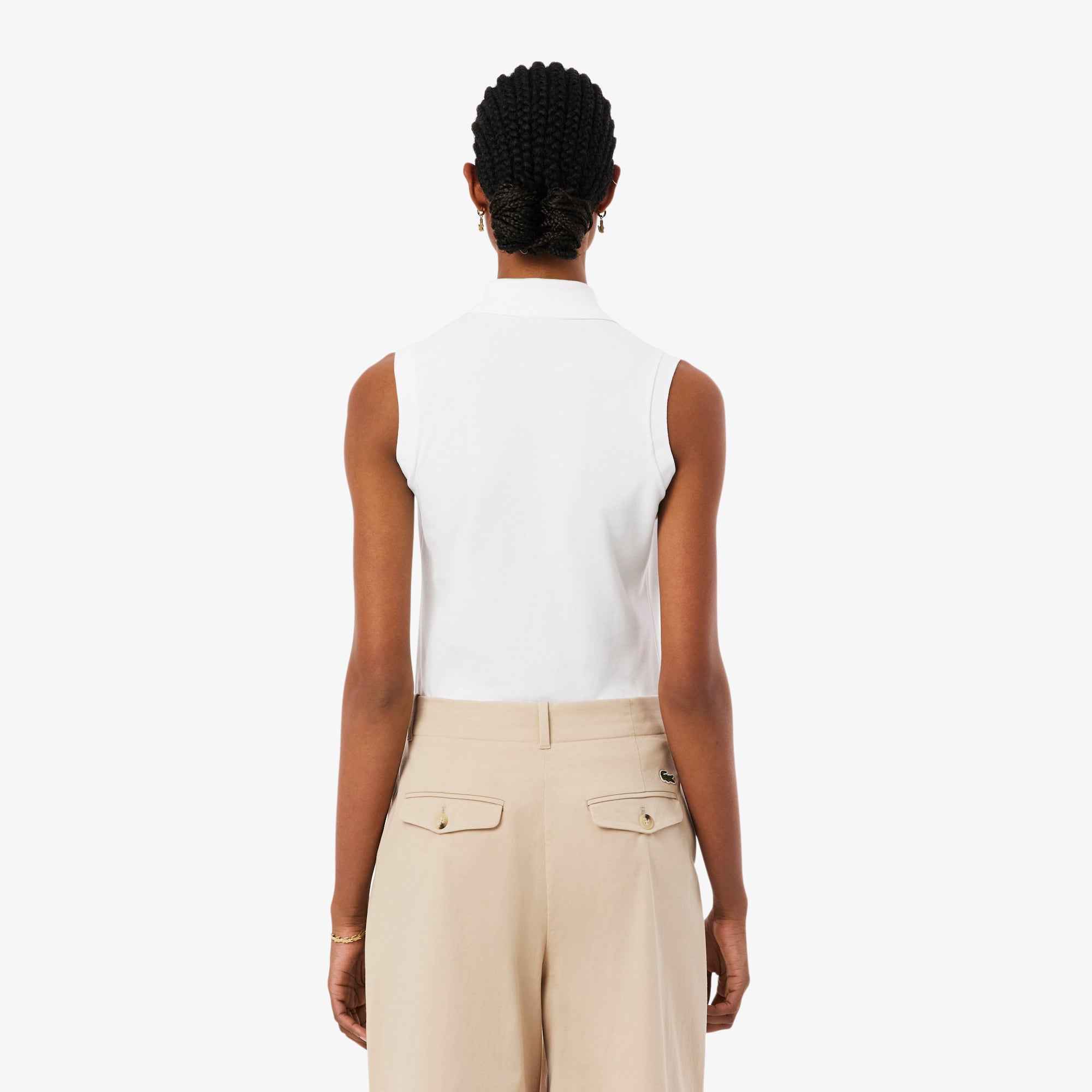 Women's Slim Fit L.12.D Sleeveless Stretch Polo