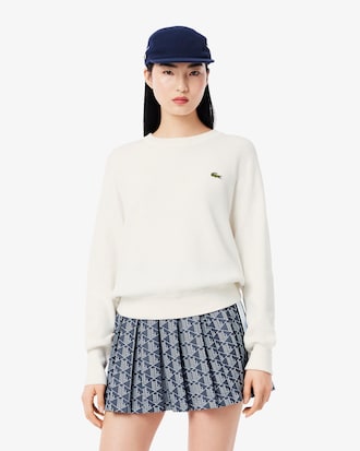 Women's Moss Stitch Cotton Sweater
