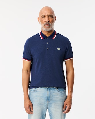 Men's Regular Fit Stretch Mini Piqué Polo