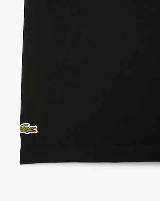 Boys' Stripe Collar Petit Piqué Polo