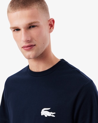 Men's Crocodile Print Cotton Undershirt
