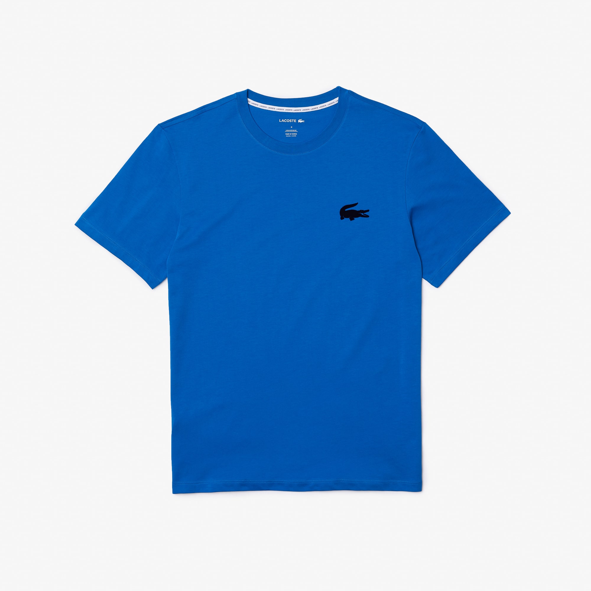Men's Velour Crocodile Crew Neck Cotton Lounge T-Shirt - Underwear