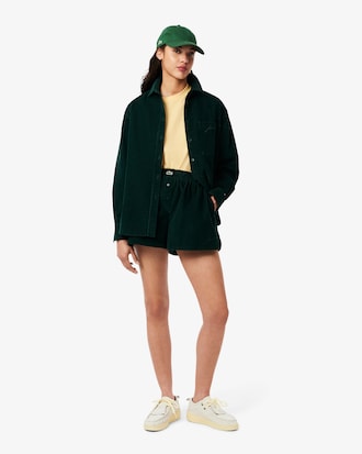 Women's Oversized Short Cut Cotton Logo T-Shirt