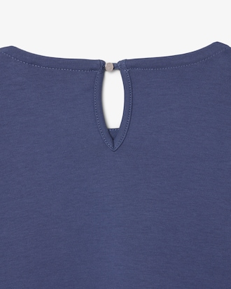 Playera de algod&oacute;n de manga larga con marca para ni&ntilde;o