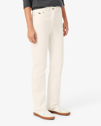 Straight Cut High Waist Denim Jeans