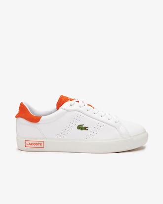 Women’s Powercourt 2.0 Orange Leather Sneakers