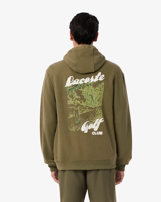 Men's Printed Fleece Golf Hoodie