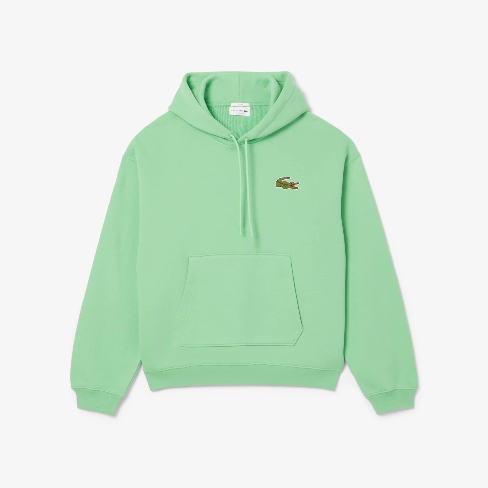 Unisex Loose Fit Badge Accent Hoodie - Sweaters & Sweatshirts