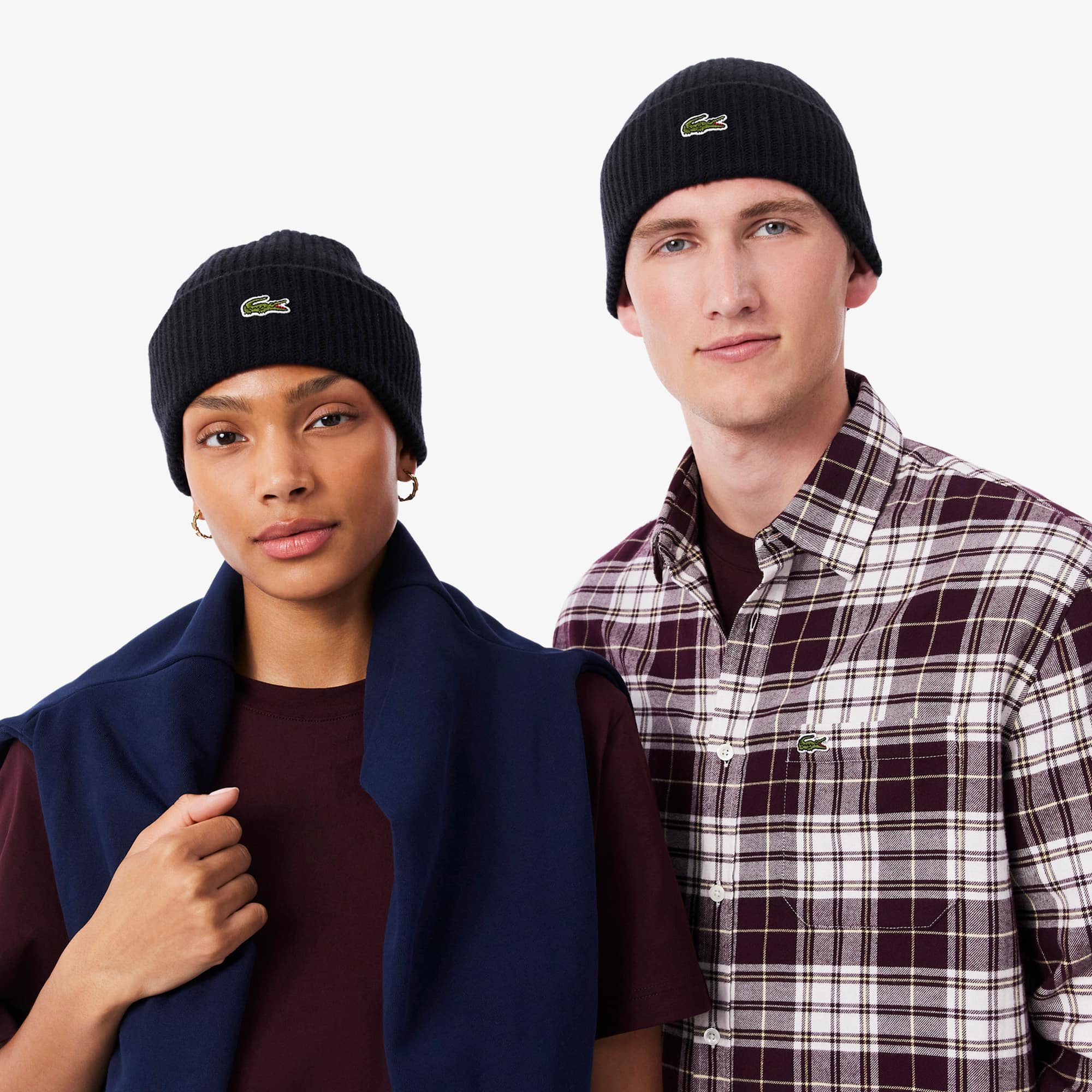 Unisex Rib Knit Wool Beanie