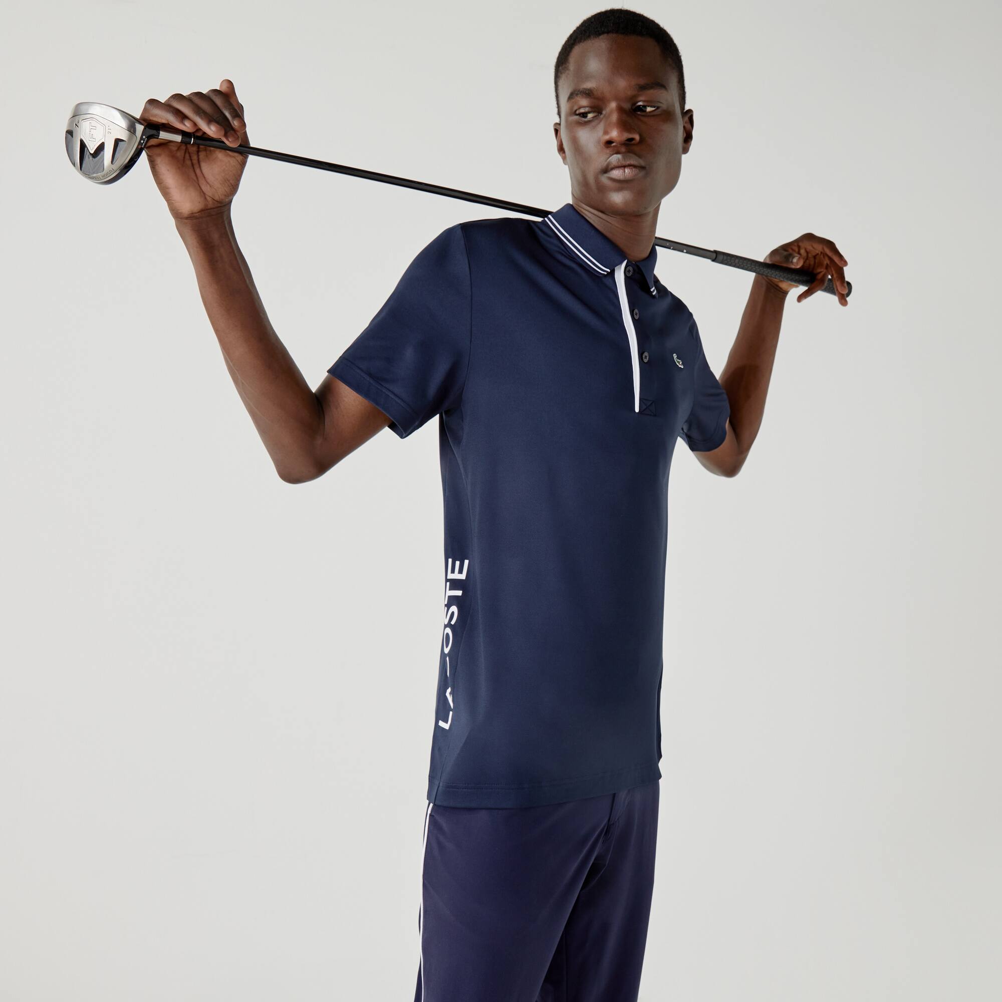 【新品】CLUBHAUSxLacoste Sport Polo Men's Lacoste SPORT Signature Breathable Golf Polo Shirt