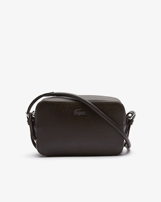Chantaco Small Matte Piqu&eacute; Leather Shoulder Bag