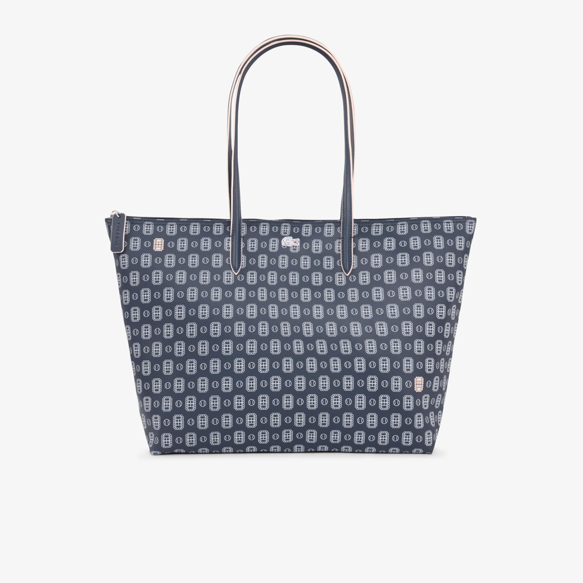 Lacoste Large L.12.12 Concept Print Tote - One Size In Blue