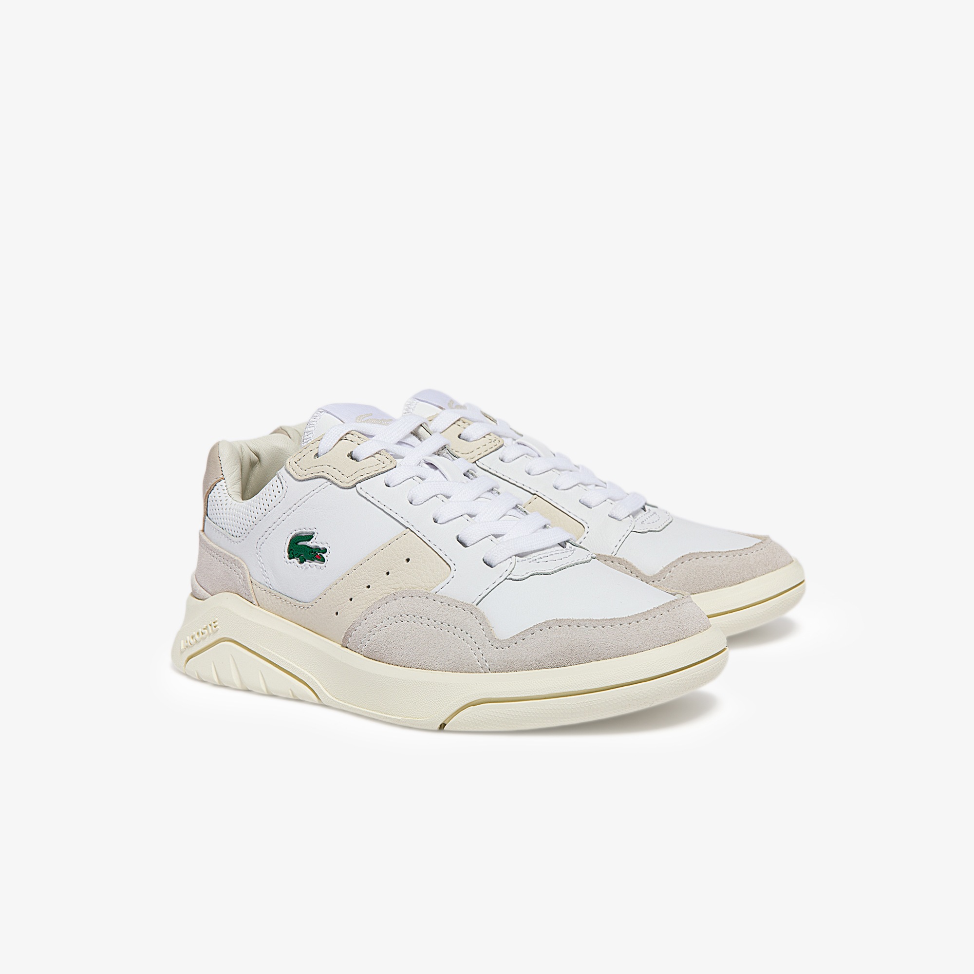 Women's Game Advance Luxe Leather and Suede Sneakers | LACOSTE