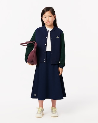 Kids' Contrast Sleeve Fleece Bomber Jacket