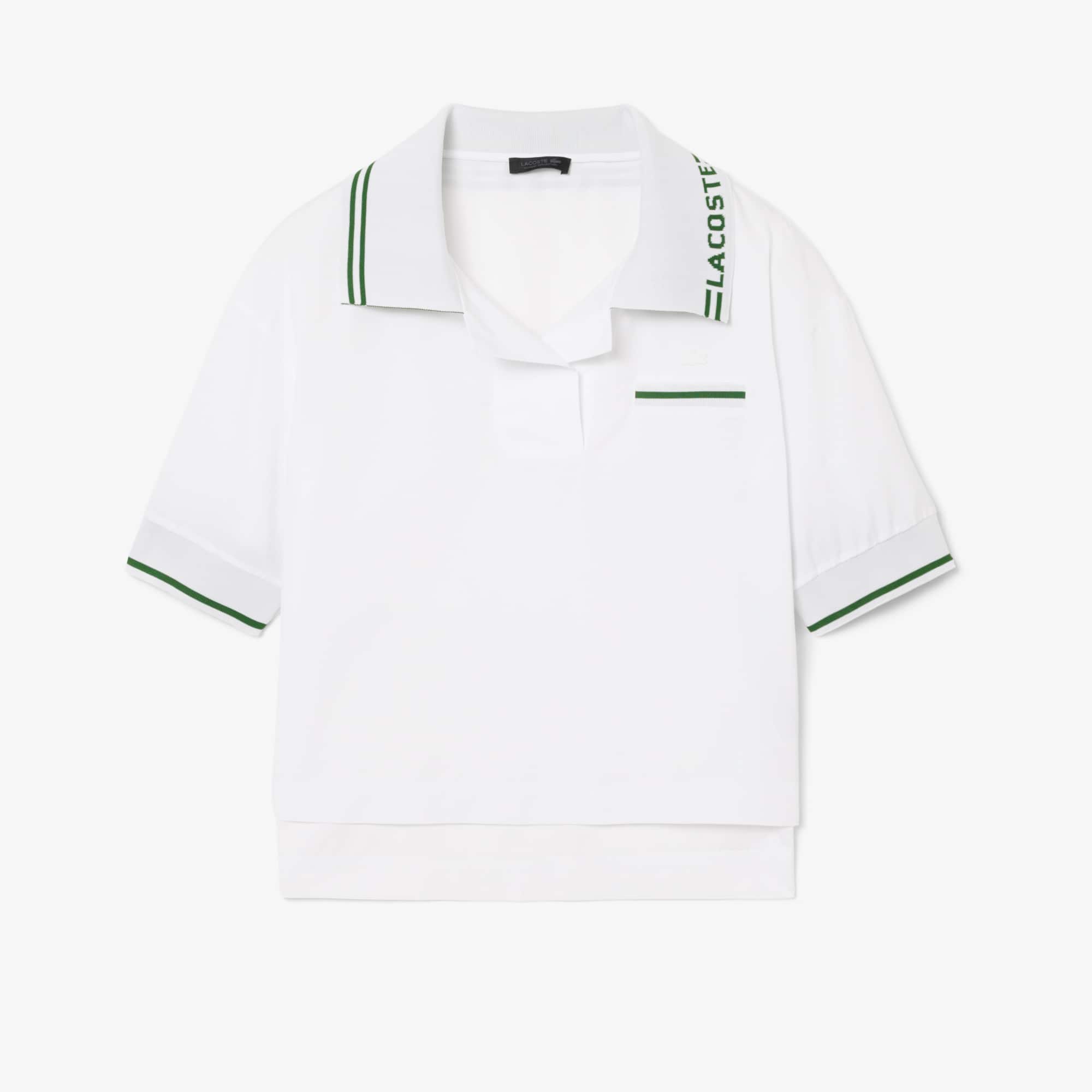 Runway Logo Collar Oversized Popover Shirt