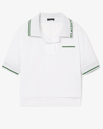 Runway Logo Collar Oversized Popover Shirt