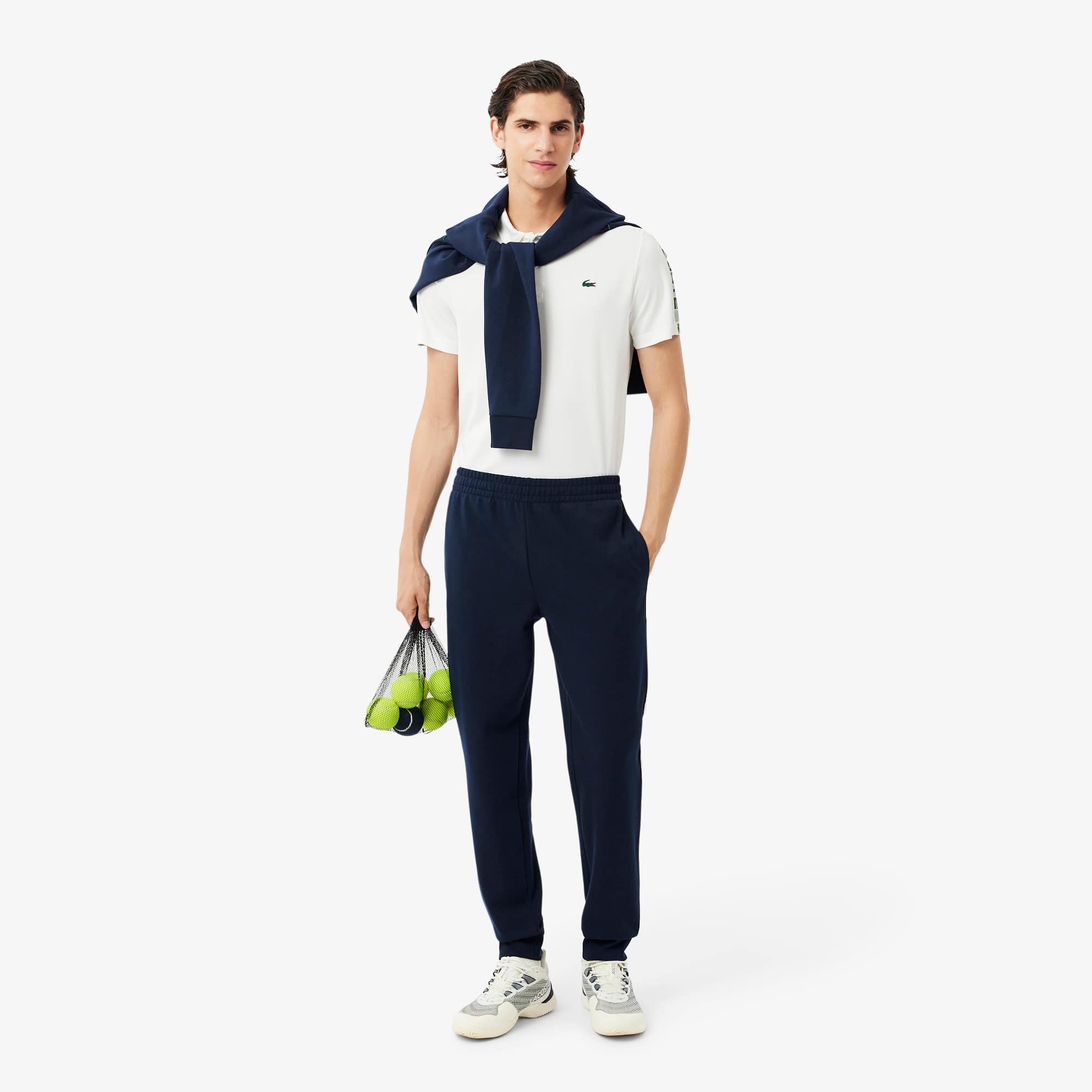 Men's Tennis Logo Stripe Tracksuit Pants - Pants & Sweatpants