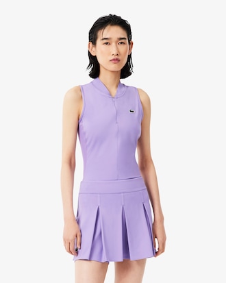 Polo de Tenis El&aacute;stico sin Mangas de Dos Tejidos