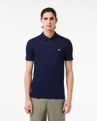 Men's Slim Fit Stretch Mini Piqué Polo