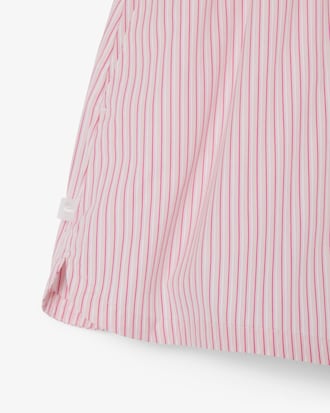 Women's Relaxed Fit Lightweight Striped Poplin Shorts